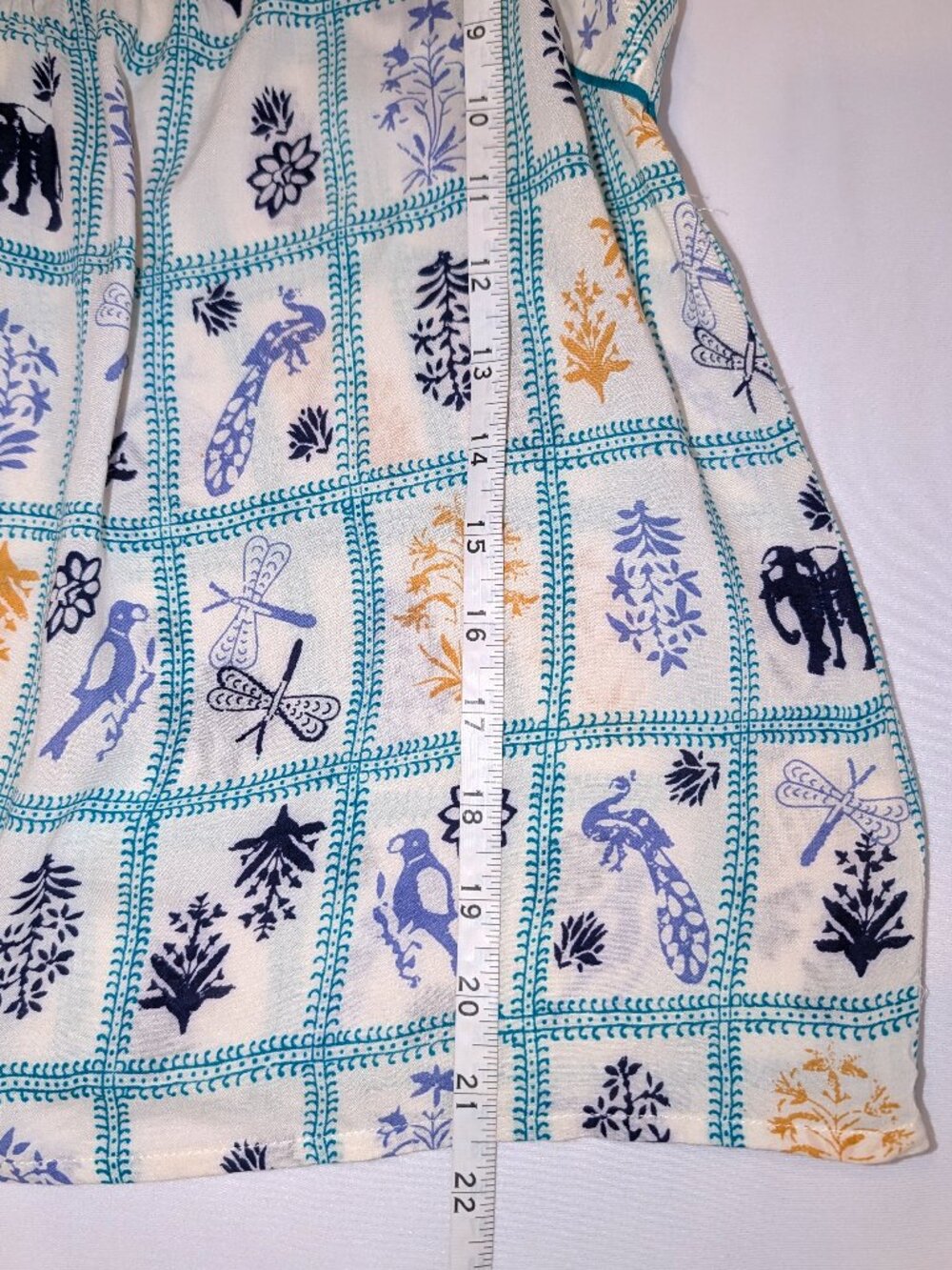 Maeve | Anthropologie Mazie Tank Top Elephants & Dragonflies | Size Medium - Picture 10 of 11
